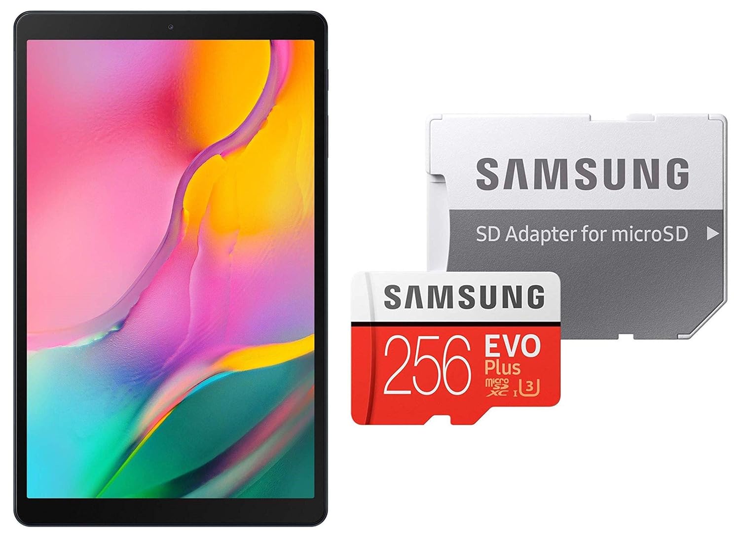 Buy Samsung Galaxy Tab A 10 1 10 1 Inch 32gb Wi Fi Black Samsung Evo Plus 256gb Microsdxc Uhs I U3 100mb S Full Hd 4k Uhd Memory Card With Adapter Online At Low