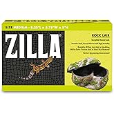 Zilla Rock Lair Naturalistic Hide for Snakes and Lizards, Medium | Reptile humid hide, retains humidity for shedding and egg-laying, textured exterior aids skin sloughing