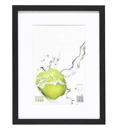 Deknudt 847196 Wandrahmen, Holz, 30 x 40 cm, schwarz