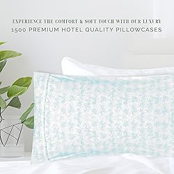 Elegant Comfort Ultra Soft Set of 2 Sea Waves Print