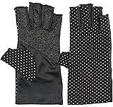 Womens Sunscreen Fingerless Gloves UV Sun Lightweight Cotton Driving Gloves