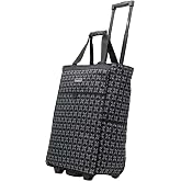 Multi-Purpose Rolling Tote-Black Geometry