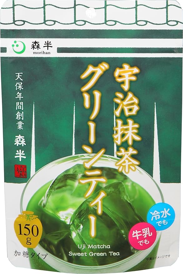 Amazon 森半 宇治抹茶グリーンティー 150g 8個 森半 日本茶 通販