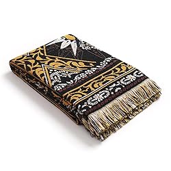 Shesyuki Boho Throw Blanket Reversible Cotton