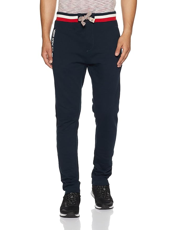 Buy US Polo Men's Cotton Sweatpants (8907378287939_USKP1045_Navy_32) at