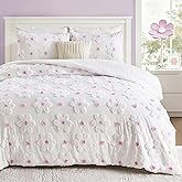 CotComf Twin Comforter Set for Girls 2 Pieces Tufted Daisies Flowers Twin Size Purple Floral Bedding Set Cute Comforter Set for Kids, Lightweight Bed Set for Kids Teen Girls Women | Twin Comforter Set, Purple Comforter Set, Tufted Daisy Design, Flowers Comforter, Floral Comforter Set, Teen Girls Bed Set