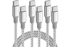 USB C Cable 3Pack USB C to USB C Cable 10FT 60W Type C Charger Nylon Braided Compatible with iPhone 16 Pro/15 Pro/Plus/Max/iP
