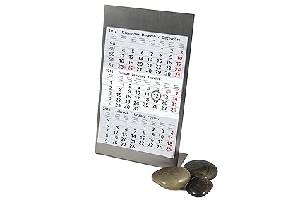 Calendario Da Tavolo 2019 2020 In Acciaio Inox