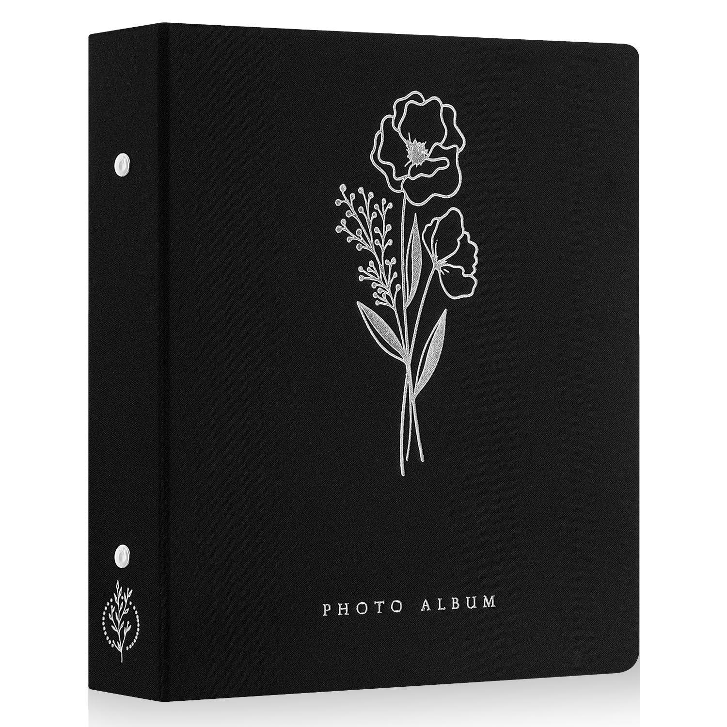 Lanpn Photo Album 11x15 11.5x15cm 400 Pictures, Exquisite Linen Photo Book Sets, Each Album Holds 400 Horizontal and Vertical Only Picture for Kids Boy Girls (Black)