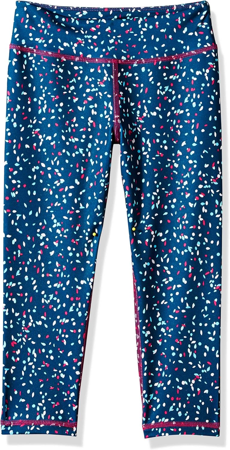 Produktbild Amazon Essentials Mädchen Capri Legging 3/4 Länge blau / Konfetti, 2 bis 13 Jahre und zierliche Frauen bis ca. 50 kg, in 5 Farben Foto
