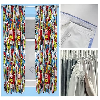 Disney Marvel Comics Justice 66 X 72 Curtains Blackout Curtain