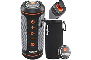 Bushnell Wingman 2 Golf Speaker with GPS - Remote Controlled Voice GPS Distances, Music, 40,000+ Courses, BITE Magnetic Cart Mount - Bundle with PlayBetter Protective Wingman Pouch