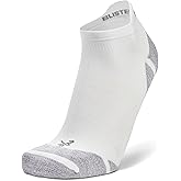 Balega Blister Resist Light Performance No Show Athletic Runing Socks for Men and Women (1 Pair), White, Large