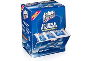 Endust for Electronics; Individually Wrapped, Portable, Anti-Static, Screen & Electronics Cleaning Wipes; 150 Count (14316)