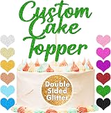 EDSG Personalised Cake Topper Happy Birthday Wedding Graduation Baby Shower view 2