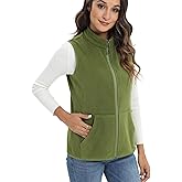 Xeoxarel Women's Fleece Vest with 6 Pockets (XS-2XL)