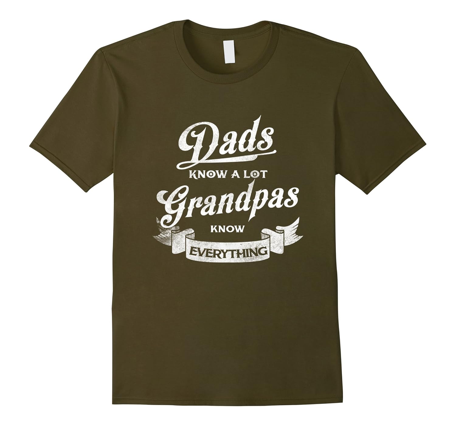 Dads Know A Lot Grandpas Know Everything Hilarous Shirt Tee-anz