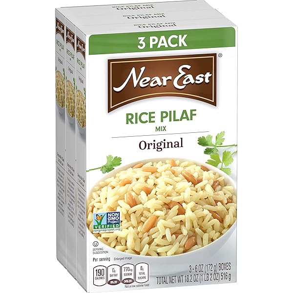 NEAR EAST QUAKER RICE PILAF MIX, ORIGINAL, 18.2 OUNCE (PACK OF 3 BOXES)