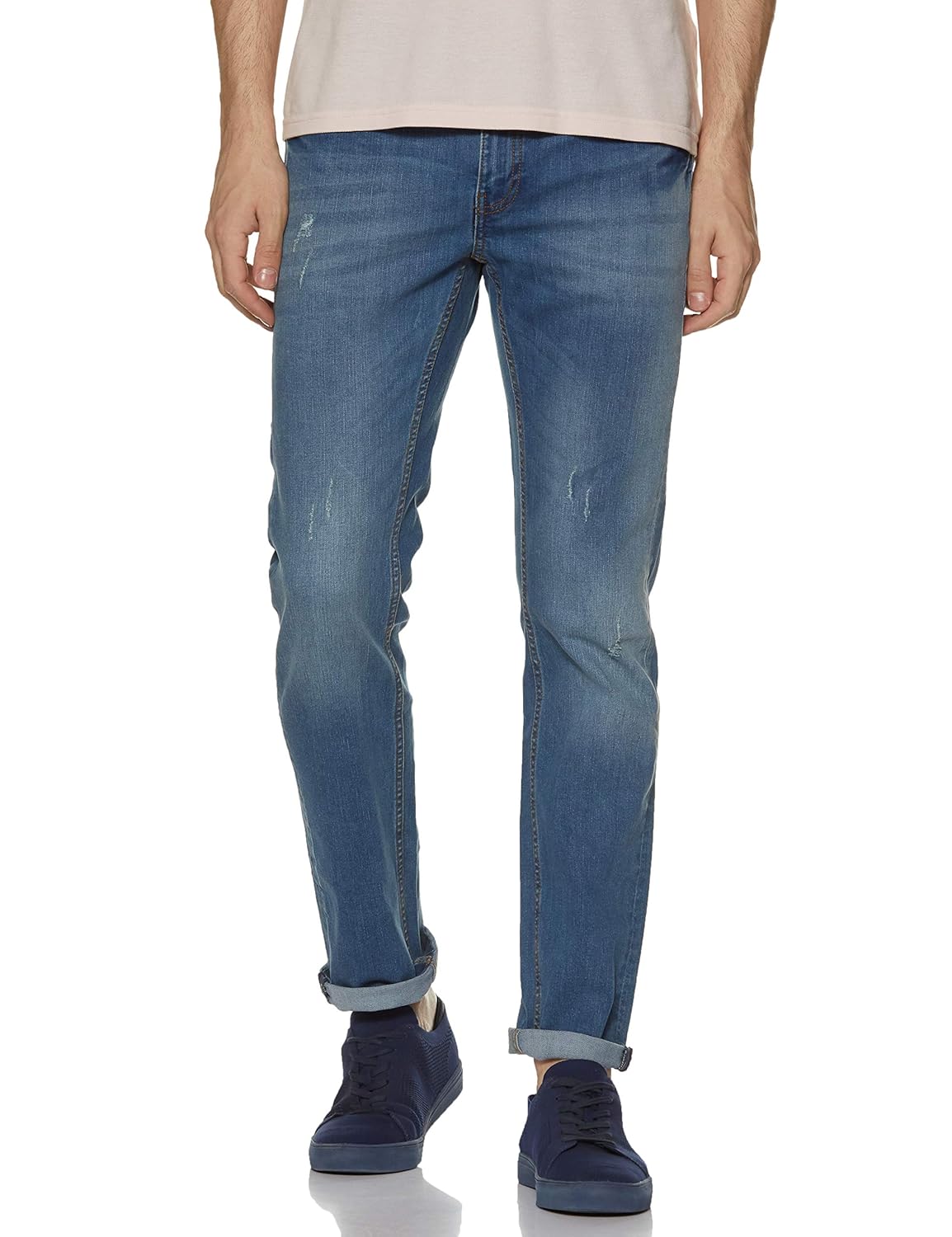 Buy Pepe Jeans Men's Slim Fit Jeans (PM204141G172_Klassic Blue_38) at