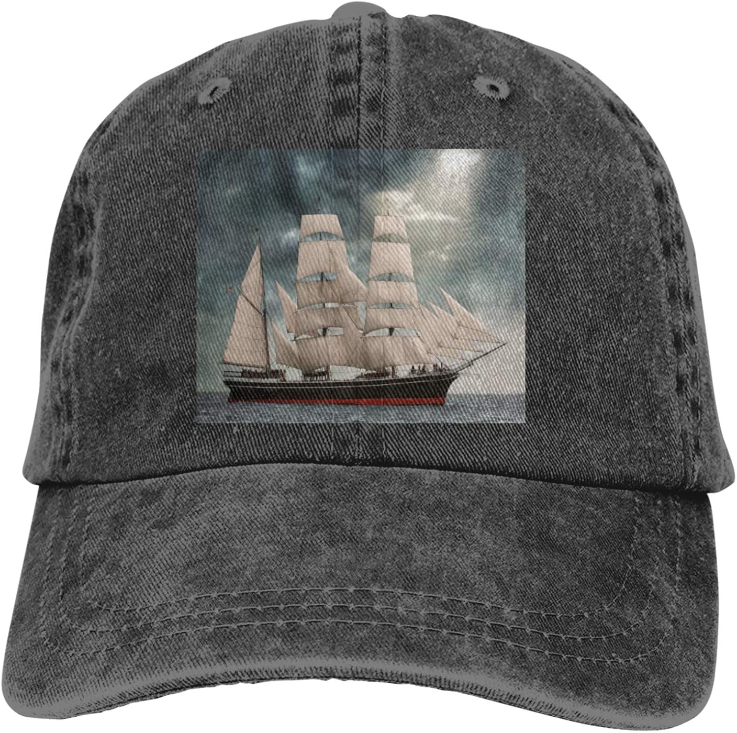 AJKJ Nautical Sailing Ship Unisex Casquette Hat Adjustable Retro Hats
