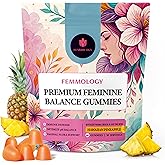 Premium Feminine Balance Gummies for Women – Vaginal Wellness & pH Support – Probiotic & Vitamin C Chewable Supplement – Immune & Digestive Health – 60 Count Resealable Travel Pouch