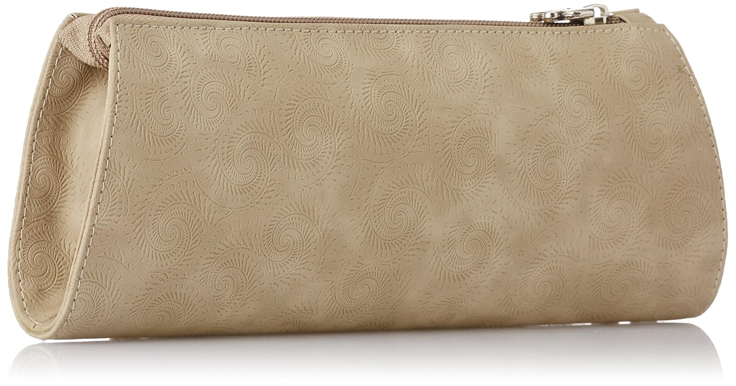 butterflies women's clutch (beige)(bns 2109)
