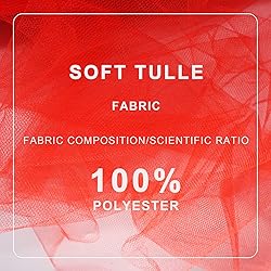 Red Tulle Fabric Roll Spool Bolt