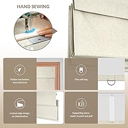 Boolegon No Drill Roman Shades for Windows