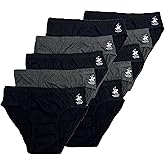Beverly Hills Polo Club Men's 10 Pack Low Rise Brief Underwear
