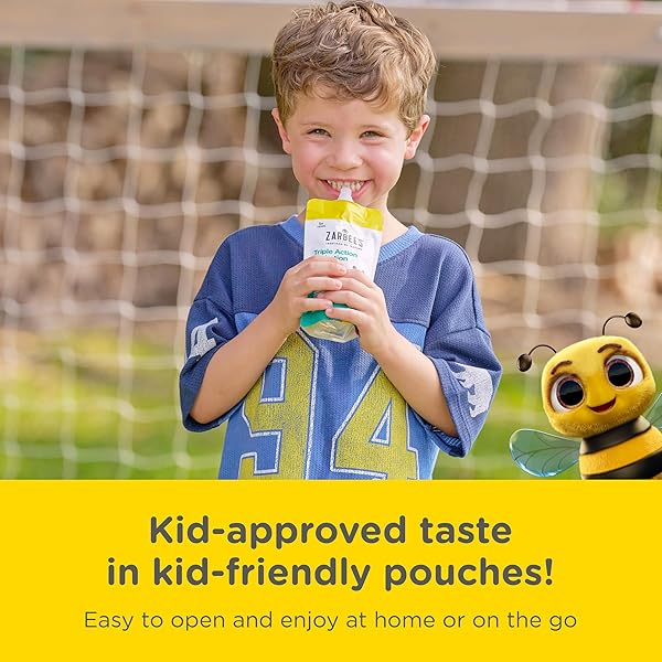 ZARBEE’S TRIPLE ACTION HYDRATION ELECTROLYTE DRINK FOR KIDS WITH ZINC & PREBIOTICS, REPLENISHES LOST ELECTROLYTES AND HELPS PREVENT DEHYDRATION*, DYE-FREE, STRAWBERRY LEMONADE FLAVOR, 3 X 5 FL. OZ