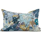 Howard Elliott Collection Pillow 14 x 22 Stanton Turquoise - Poly Insert