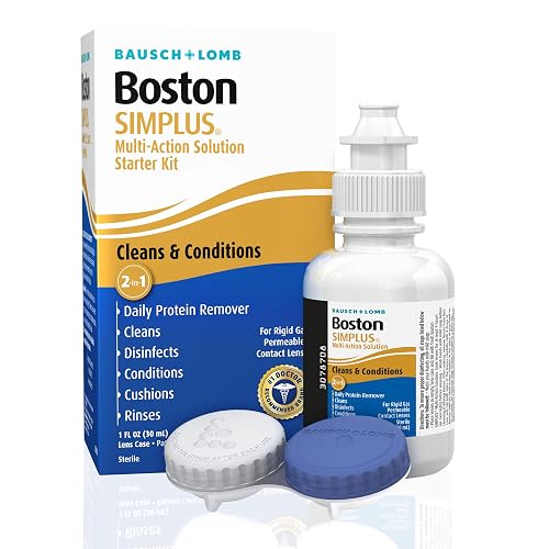 Boston SIMPLUS Multi-Action Solution, Travel Kit & Lens Case, Cleans ...