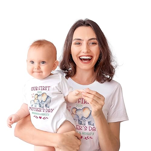 Day Matching Outfits Mothers Day Shirts For Babies Personalized