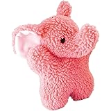 Zanies Cuddly Berber Baby Elephant Dog Toys, Pink