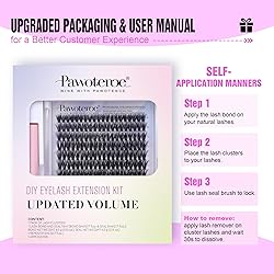 Pawotence Lash Extension Kit DIY 280pcs Individual