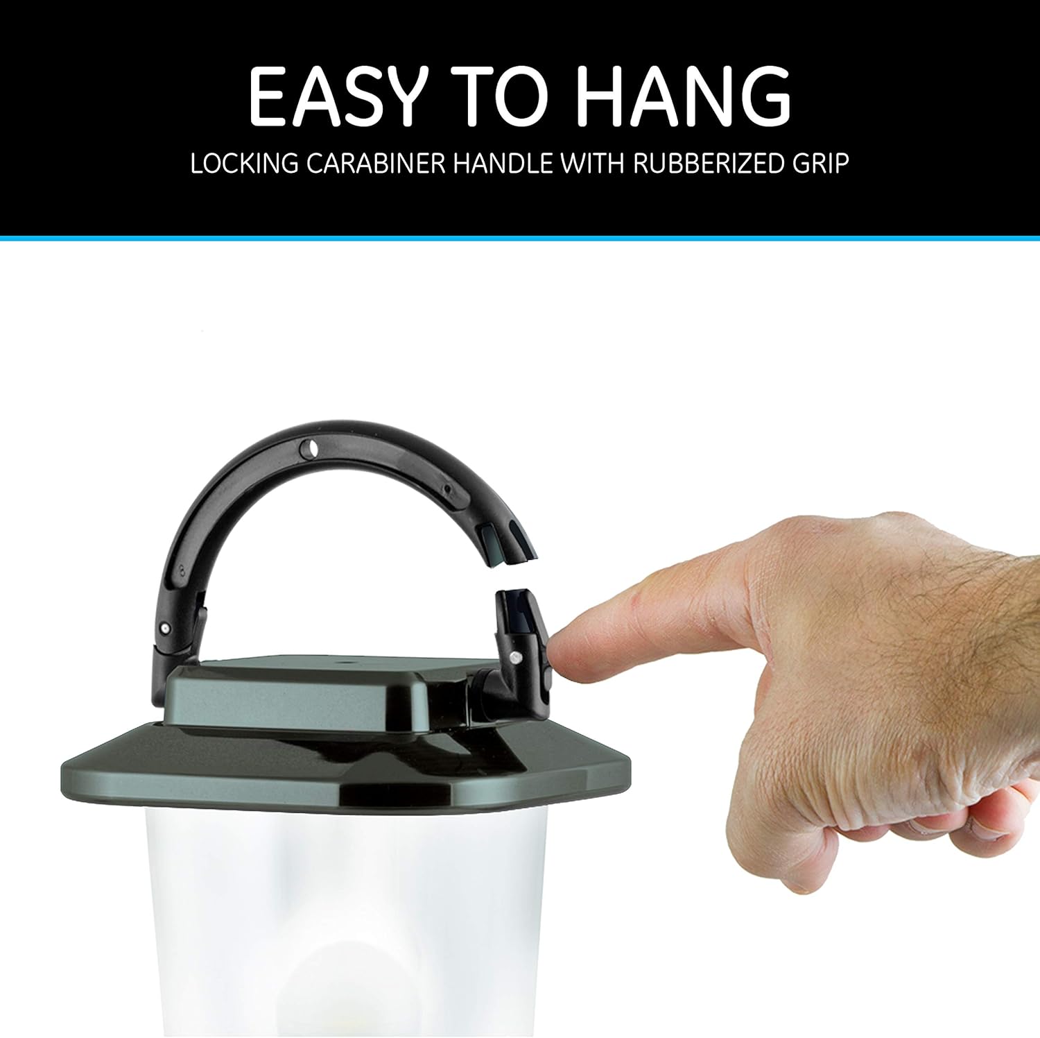 Enbrighten LED Mini Camping Lantern, Battery Powered, 200 Lumens, 40 Hour Runtime, 3 Light Levels, Ideal for Hiking, Outdoors, Emergency, Snow, Hurricane and Storm, Green, 49560: Home Improvement