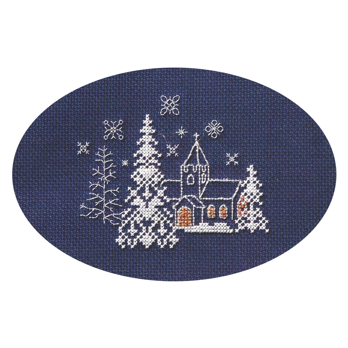 Bothy Threads Counted Cross Stitch Kit - Deer in The Snowstorm - 9x13.3cm - DWCDX56