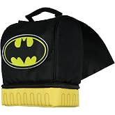 DC Comics Batman Lunch Box Dual Compartment Insulated 3D Cape Food Bag 10" | Dual Compartment, Insulated, 3D Cape, Food Bag