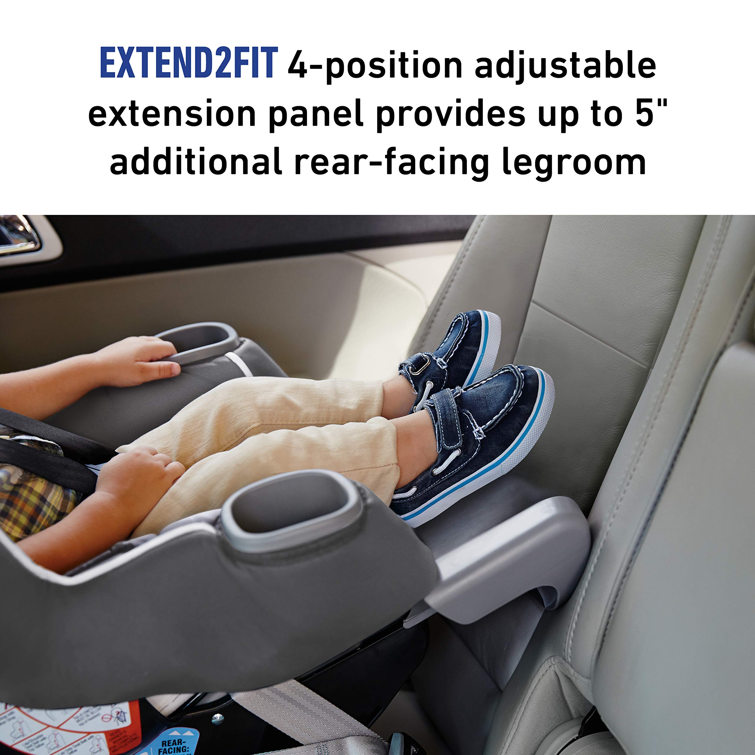 Graco Extend2Fit Convertible Car Seat Ride Rear Facing Longer with
