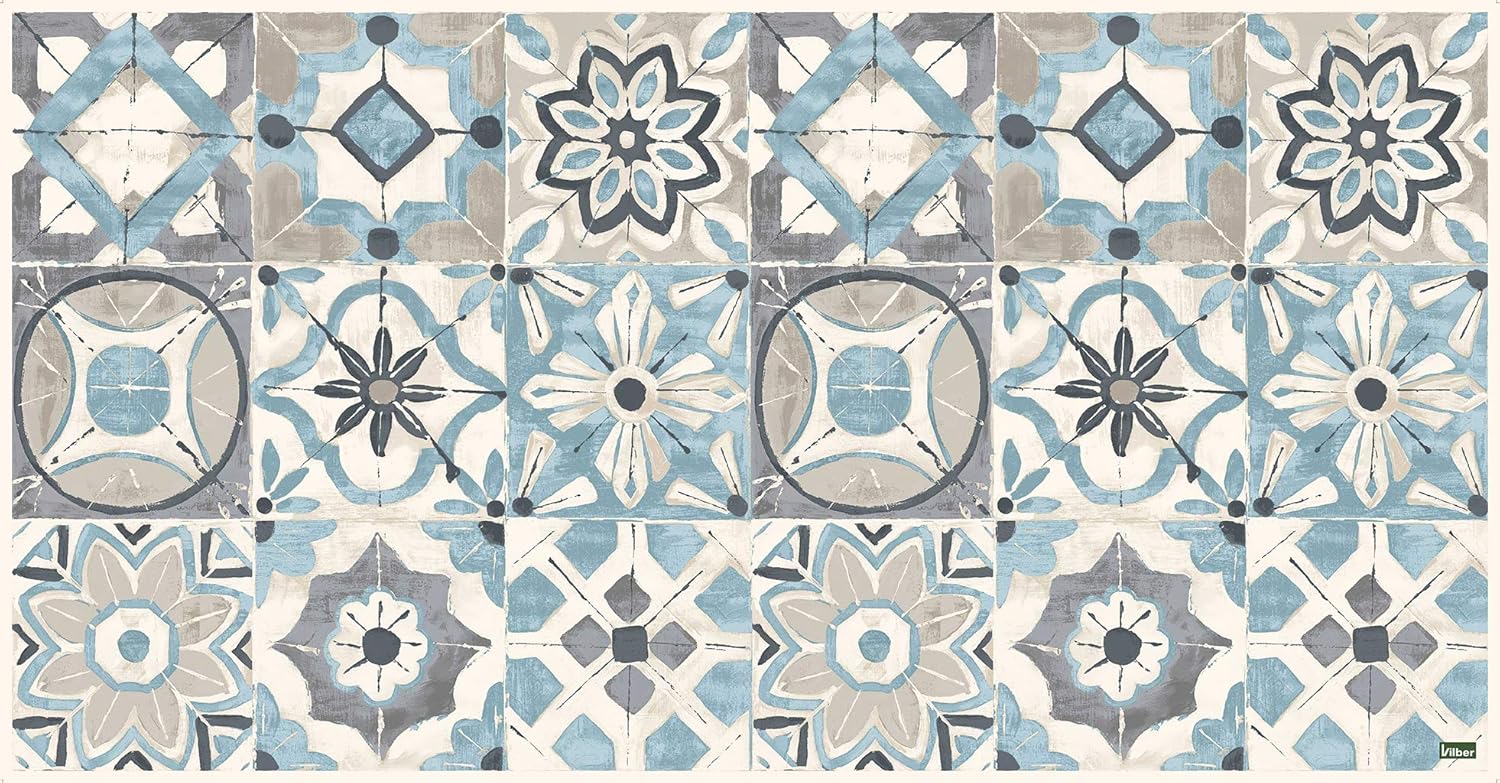 Vilber Grand Chef Kollar Vinyl Rug, 50 x 100 x 0.2 cm, Blue, 50 x 100 cm (Rectangular)