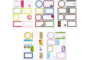 Hallmark Gift Tag Stickers - All Occasion (80 Labels, 5 Designs) for Birthdays, Engagements, Weddings, Baby Showers, Any Occa