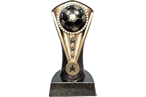 Express Medals Engraved or Blank, Pack of 12, 6.5 Inch Cobra Soccer Trophies