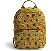 Vera Bradley Women's Premium Cotton Mini Banbury Backpack, Tiny Tomatoes Palm, One Size