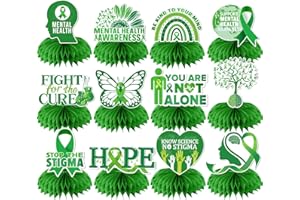 MENTAL HEALTH AWARENESS MONTH honeycomb centerpieces