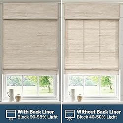 Pasoun Cordless Roman Shades for