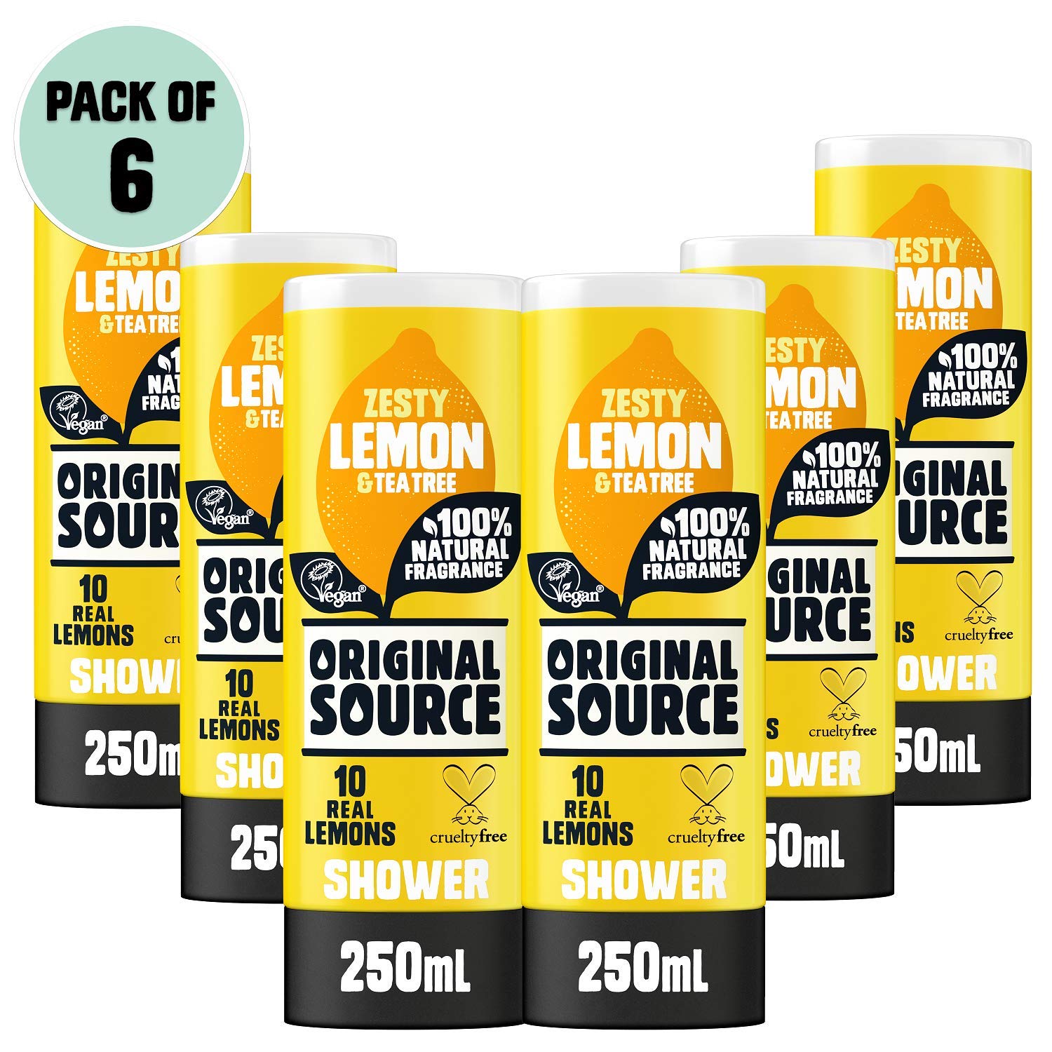 Original Source Lemon & Tea Tree, 6x250ml — image 1