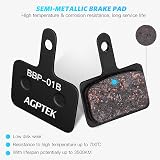 AGPTEK Bike Brake Pads 4 Pairs Disc Compatible with Shimano M515 M525 C501 view 2