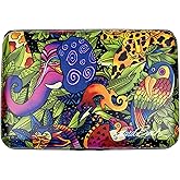 Monarque RFID Secure Armored Wallet, Laurel Burch Collection (Wild Ones)