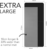 Karma Fitness Large Exercise Mat Extra Wide 80cm x 183cm x 10mm Black view 4