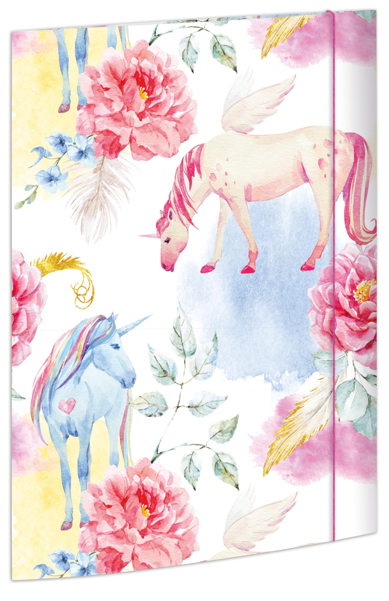 RNKVERLAG 45327 - Tekenmap eenhoorn 310 x 440 mm DIN A3, met elastische sluiting, 1 stuk